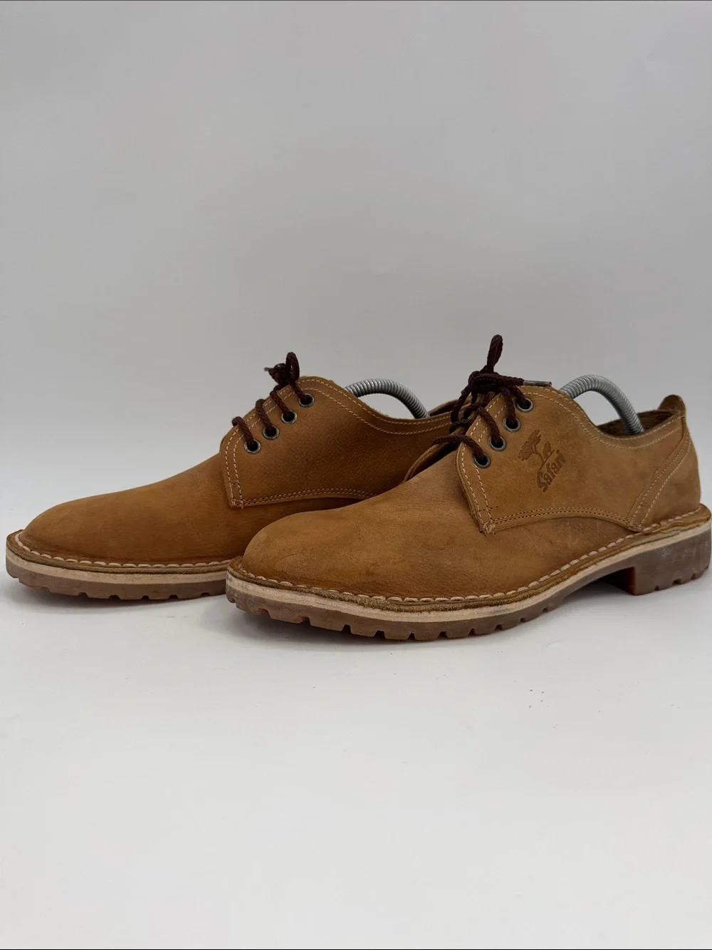Authentic Bata Safari Kenya Low Cut Oxfords Desert Shoes Men's 9.5 Wheat NuBuck